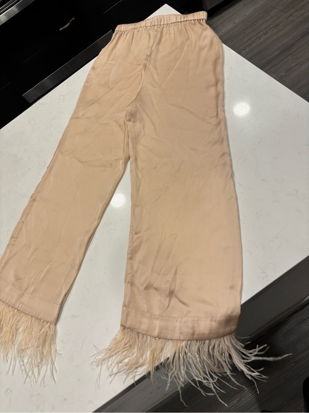 L'Academie Wide Leg Pants in Blush Tan - Picture 4 of 7
